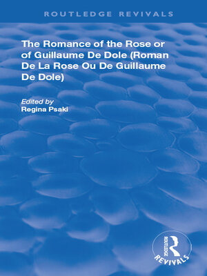 cover image of The Romance of the Rose or of Guillaume de Dole